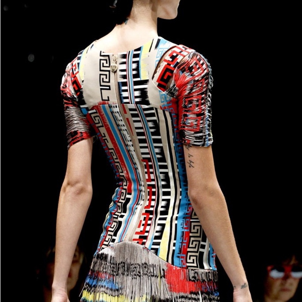 Versace Runway Fringe Dress - Picture 3 of 16